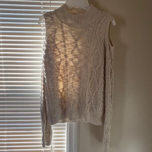 Cold shoulder sweater